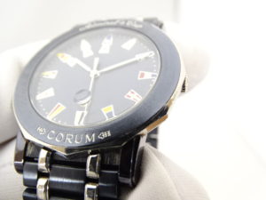 【CORUM】腕時計 ’アドミラルズカップ’ ガンブルー ☆極美品☆ ペア 高級