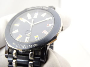 【CORUM】腕時計 ’アドミラルズカップ’ ガンブルー 男女ペア ☆極美品☆